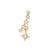 1 Piece Fashion Animal Inlay Copper Zircon Ear Studs