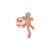 1 Piece Fashion Animal Inlay Copper Zircon Ear Studs