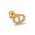 1 Piece Fashion Animal Inlay Copper Zircon Ear Studs