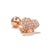 1 Piece Fashion Animal Inlay Copper Zircon Ear Studs