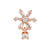 1 Piece Fashion Animal Inlay Copper Zircon Ear Studs