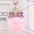 1 Piece Fashion Bow Knot Leopard Pu Leather Women's Bag Pendant Keychain