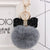 1 Piece Fashion Bow Knot Leopard Pu Leather Women's Bag Pendant Keychain