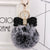 1 Piece Fashion Bow Knot Leopard Pu Leather Women's Bag Pendant Keychain