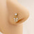 1 Piece Fashion Butterfly Stainless Steel Inlaid Zircon Nose Studs