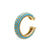 1 Piece Fashion C Shape Plating Copper Zircon Ear Clips