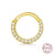 1 Piece Fashion Circle Silver Plating Inlay Zircon Nose Ring