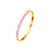 1 Piece Fashion Circle Titanium Steel Polishing Bangle