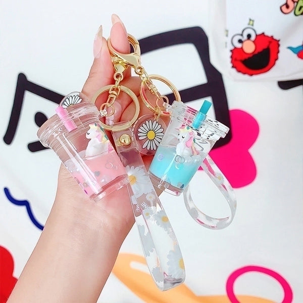 1 Piece Fashion Cup Pvc Patchwork Unisex Keychain