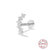 1 Piece Fashion Geometric Plating Sterling Silver Zircon Ear Studs