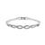 1 Piece Fashion Heart Shape Feather Bow Knot Stainless Steel Metal Plating Inlay Zircon Bangle