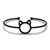 1 Piece Fashion Heart Shape Feather Bow Knot Stainless Steel Metal Plating Inlay Zircon Bangle