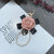 1 Piece Fashion Heart Shape Flower Pu Leather Imitation Pearl Women's Bag Pendant Keychain