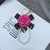 1 Piece Fashion Heart Shape Flower Pu Leather Imitation Pearl Women's Bag Pendant Keychain