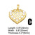 1 Piece Fashion Korean Style Heart Shape Copper Plating Inlay Pearl Zircon 18k Gold Plated Pendants Jewelry Accessories