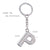 1 Piece Fashion Letter Alloy Inlay Rhinestones Unisex Bag Pendant Keychain