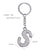 1 Piece Fashion Letter Alloy Inlay Rhinestones Unisex Bag Pendant Keychain