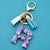 1 Piece Fashion Letter Arylic Unisex Bag Pendant Keychain