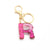 1 Piece Fashion Letter Resin Metal Sequins Women's Keychain