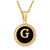 Stainless Steel Fashion Enamel Plating Letter Pendant Necklace