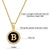 Stainless Steel Fashion Enamel Plating Letter Pendant Necklace