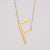 1 Piece Fashion Letter Stainless Steel Plating Necklace