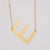 1 Piece Fashion Letter Stainless Steel Plating Necklace