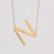 1 Piece Fashion Letter Stainless Steel Plating Necklace