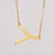 1 Piece Fashion Letter Stainless Steel Plating Necklace