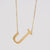 1 Piece Fashion Letter Stainless Steel Plating Necklace