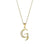 1 Piece Fashion Letter Stainless Steel Titanium Steel Plating Inlay Zircon Pendant Necklace