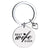 1 Piece Fashion Letter Stainless Steel Unisex Bag Pendant Keychain