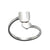 1 Piece Fashion Letter Titanium Steel Plating Open Ring