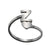 1 Piece Fashion Letter Titanium Steel Plating Open Ring