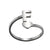 1 Piece Fashion Letter Titanium Steel Plating Open Ring