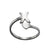 1 Piece Fashion Letter Titanium Steel Plating Open Ring