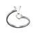 1 Piece Fashion Letter Titanium Steel Plating Open Ring