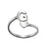 1 Piece Fashion Letter Titanium Steel Plating Open Ring