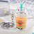 1 Piece Fashion Milk Tea Cat Arylic Unisex Bag Pendant Keychain