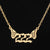 1 Piece Fashion Number Wings Stainless Steel Titanium Steel Plating Hollow Out Necklace