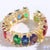 1 Piece Fashion Oval Rectangle Copper Plating Inlay Zircon Open Ring