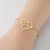 1 Piece Fashion Palm Heart Shape Titanium Steel Bracelets