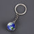 1 Piece Fashion Round Earth Galaxy Artificial Crystal Alloy Unisex Bag Pendant Keychain