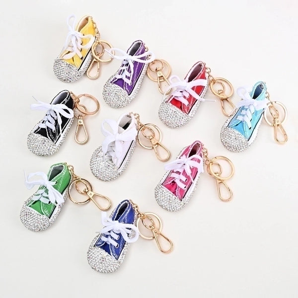 1 Piece Fashion Shoe Alloy Rhinestone Unisex Bag Pendant Keychain