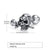 1 Piece Fashion Skull Stainless Steel Ear Studs