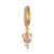 1 Piece Fashion Snake Butterfly Inlaid Zircon Brass Drop Earrings