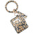 1 Piece Fashion Snakeskin Pu Leather Dyeing Unisex Keychain