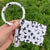 1 Piece Fashion Snakeskin Pu Leather Dyeing Unisex Keychain