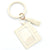 1 Piece Fashion Snakeskin Pu Leather Dyeing Unisex Keychain