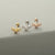 1 Piece Fashion Solid Color Inlay Copper Zircon Ear Studs